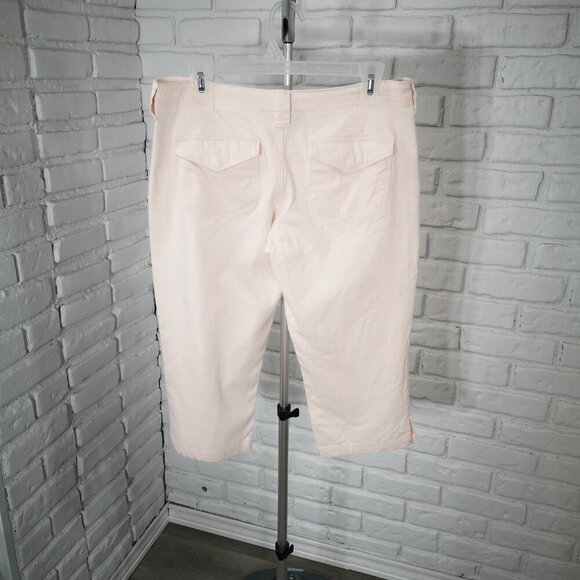 Denver Hayes Ladies Size 6 Light Pink Mid Rise Straight Leg Mia Capri Pants - Picture 2 of 12